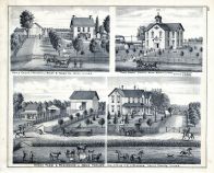 Maple Grove, Henry S. Trego Residence, Public School, Colona, John Taylor, Kewanee, Orion, Henry County 1875
